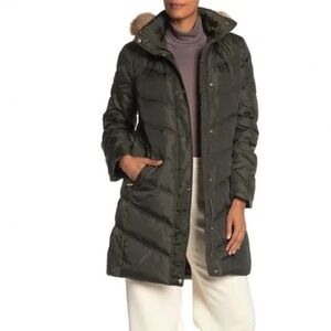 Michael Kors Women's Down Olive Puffer Coat